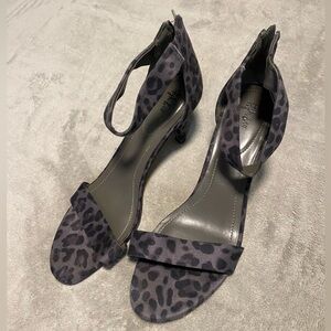 Style & Co. Black & Gray Animal Print 3” Heels. Worn once.